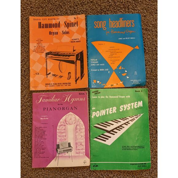 Vintage 1950s-1970s Sheet Music Country Western, Hammond Organ, Hit Parade - Picture 14 of 14